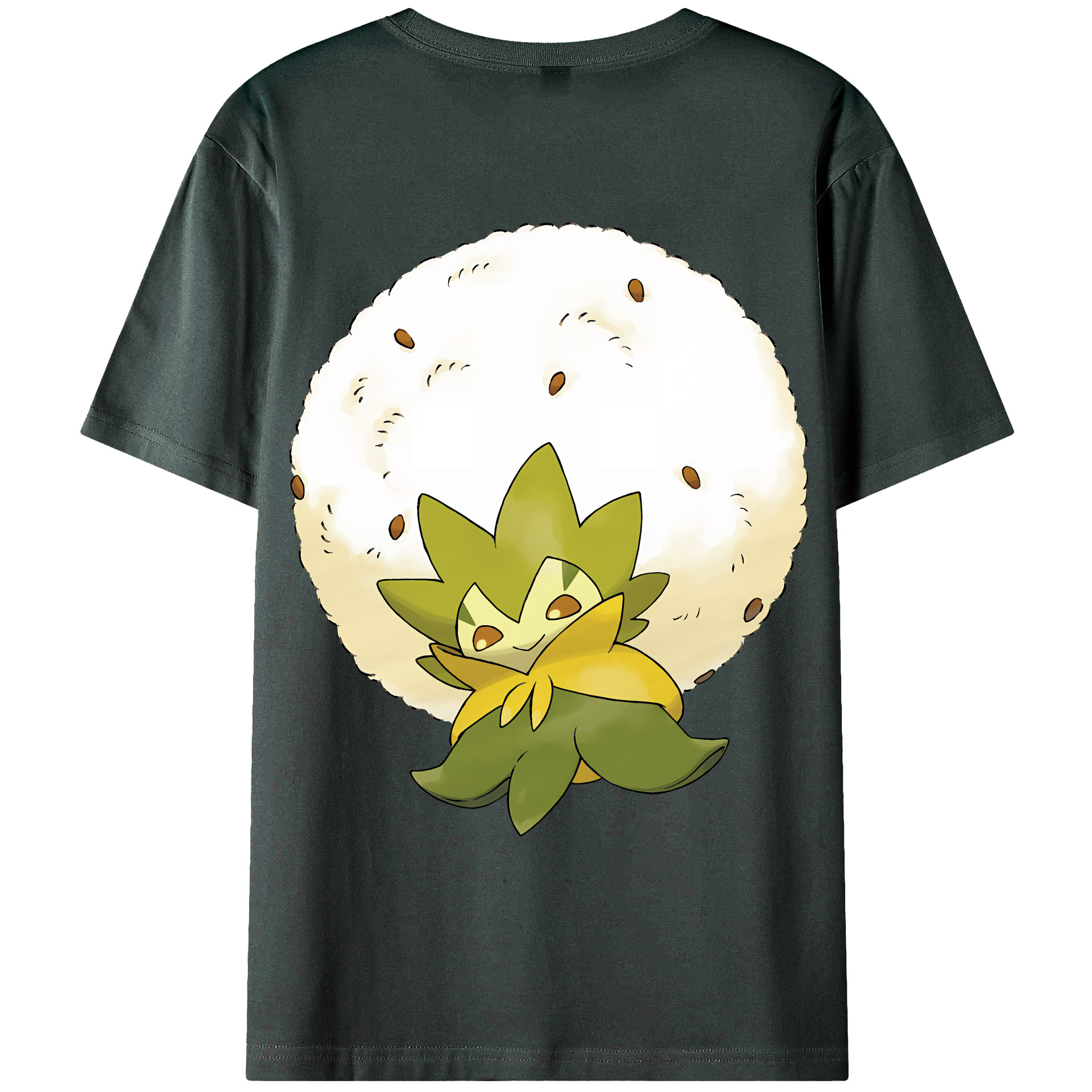 （画像用） ポケットモンスター Pokémon 綿100％ メンズ半袖Tシャツ（バックプリント） 通気性